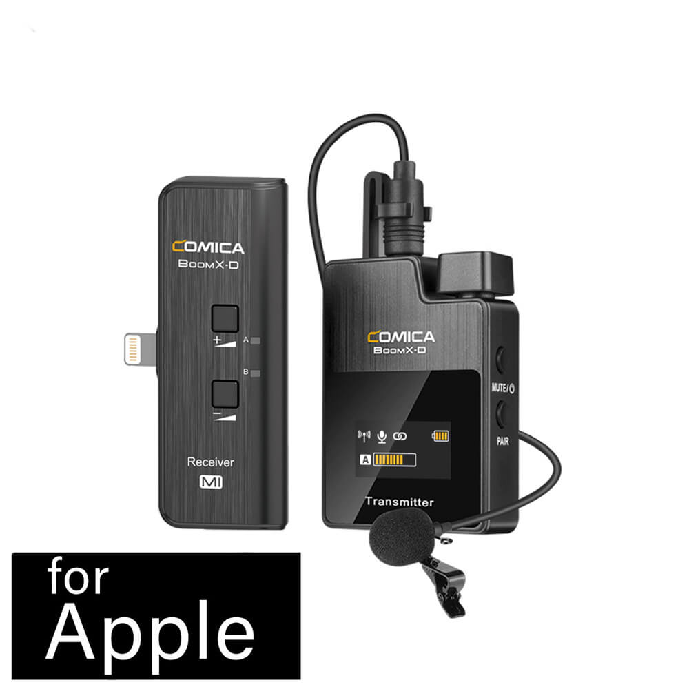 BoomX D MI1 Wireless Mic Transmitter with Lightning Receiver for iPhone - Clearance Sale - Perfect for Vlogging, Live Streaming & Podcasting
