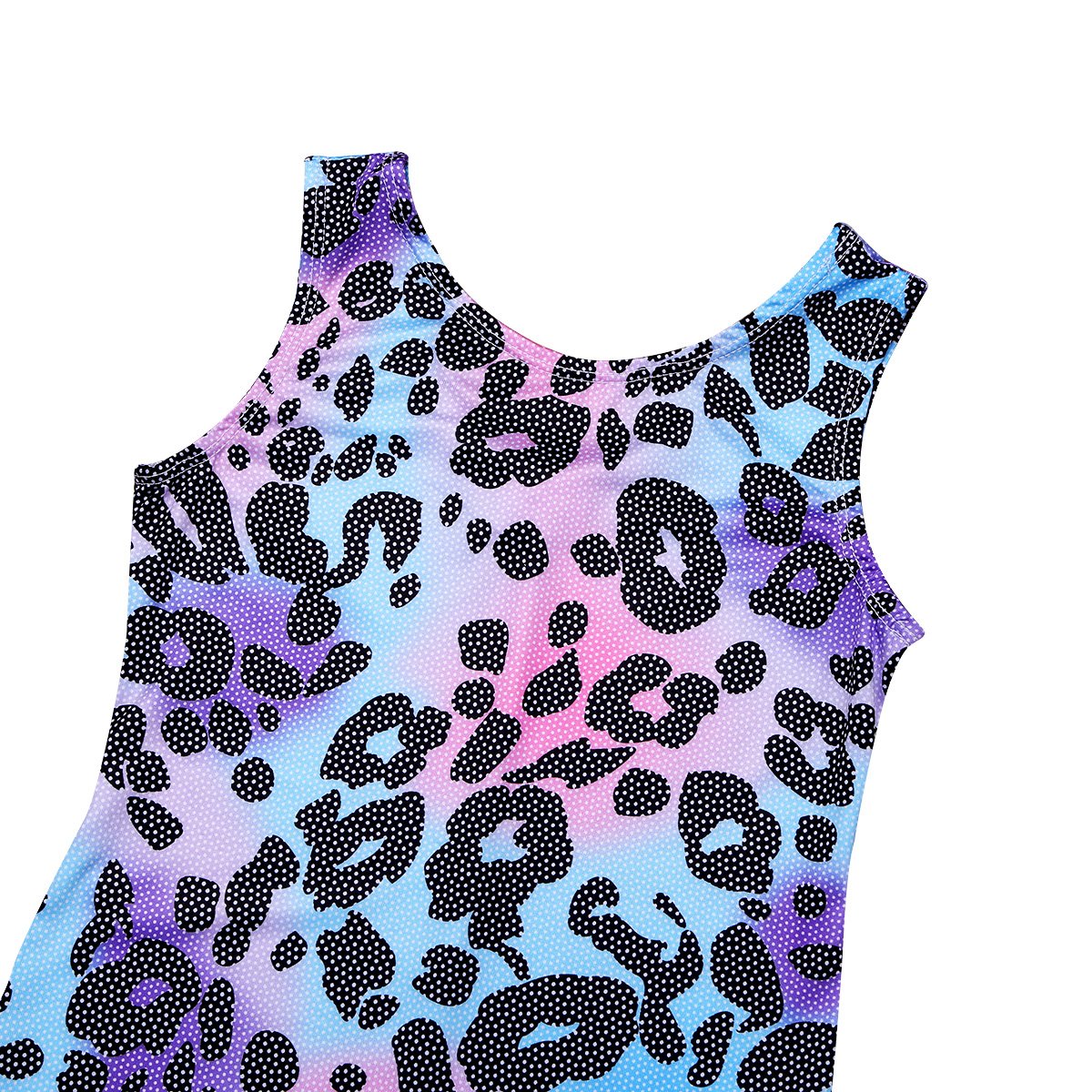 Yeahdor Kids Girls One Piece Leopard Print Gymnastics Leotard Ballet Dance Unitard Workout Training Biketard for Competition, Performance & Practice - Perfect for Recitals, Gym Classes, Dance Studios & Costume Events