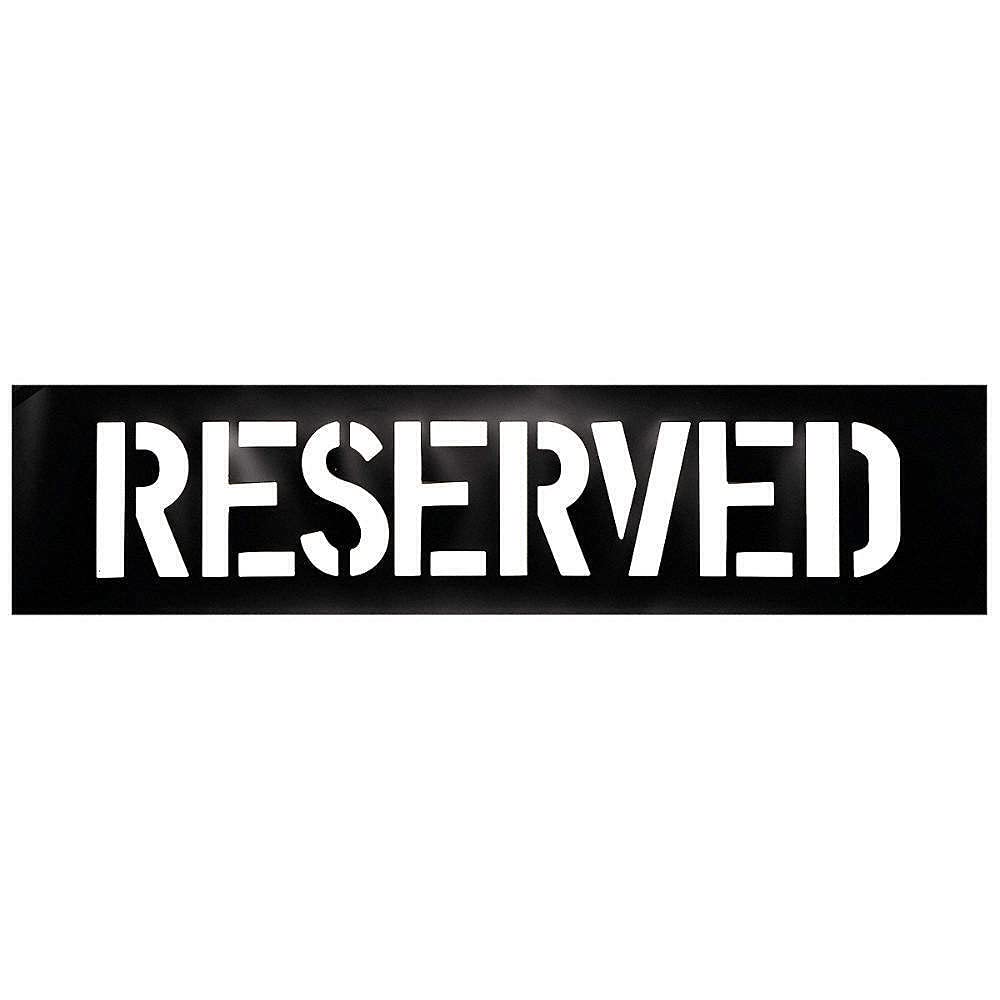 3W630 Plastic Reserved Parking Sign - Durable Parking Lot Legend for Commercial & Residential Use
