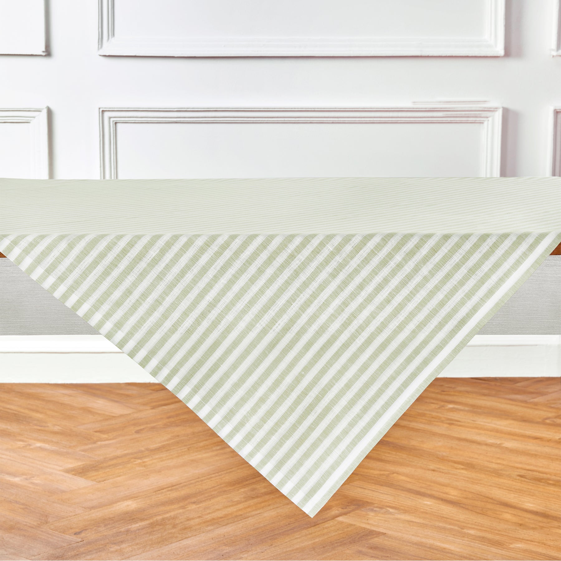 Amalfi Stripe Table Throw - Elegant Cotton Table Runner for Dining Room, Kitchen & Holiday Decor - Perfect for Weddings, Parties & Home Styling