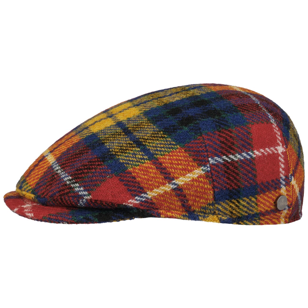 Lierys Harris Tweed Flat Cap - Classic British Style Capri Color Men's Hat for Casual Wear, Outdoor Activities & Vintage Fashion