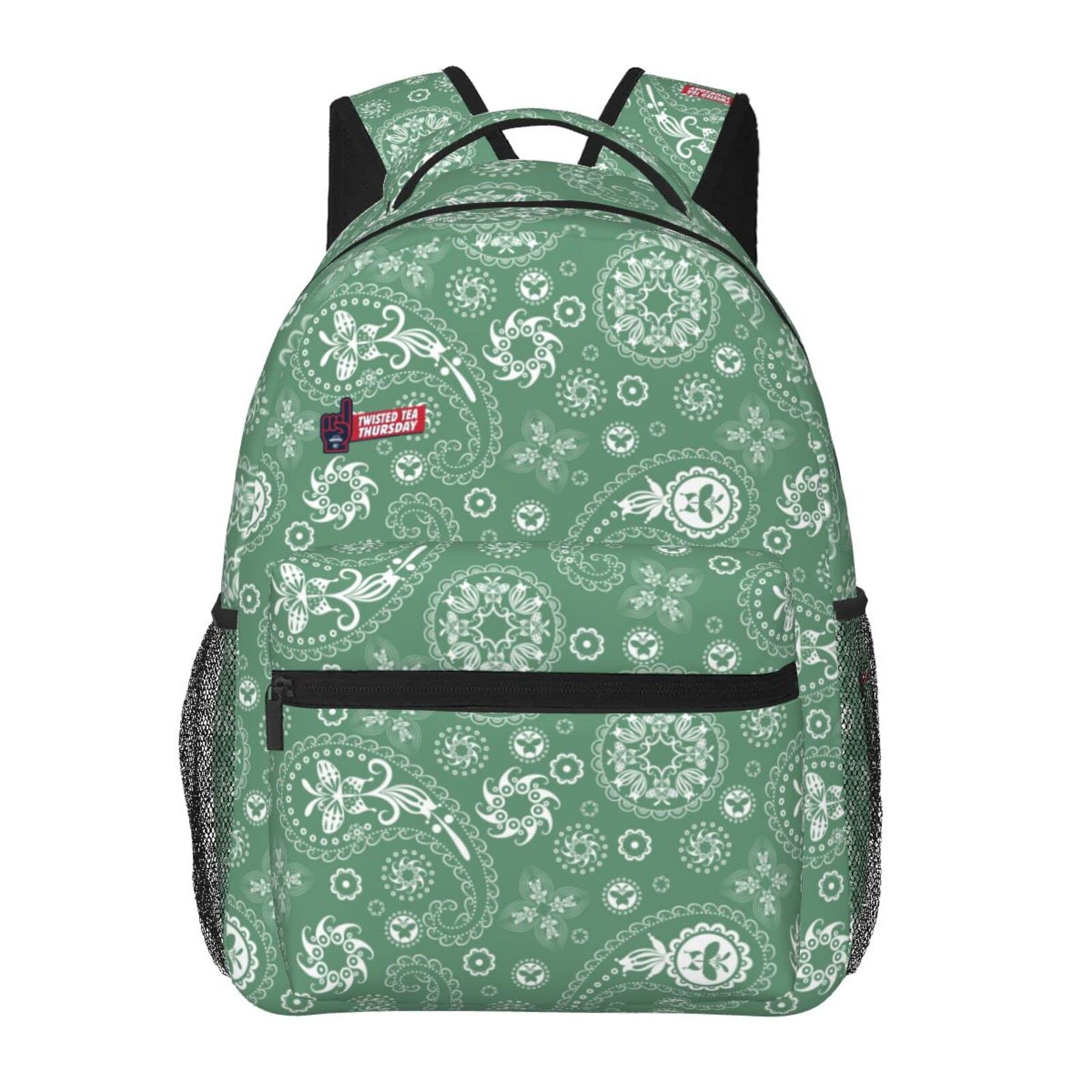 Twisted Tea School Backpack - Lightweight Waterproof 16 Inch Laptop Rucksack for Boys & Girls | Perfect for School, Travel & Daily Use