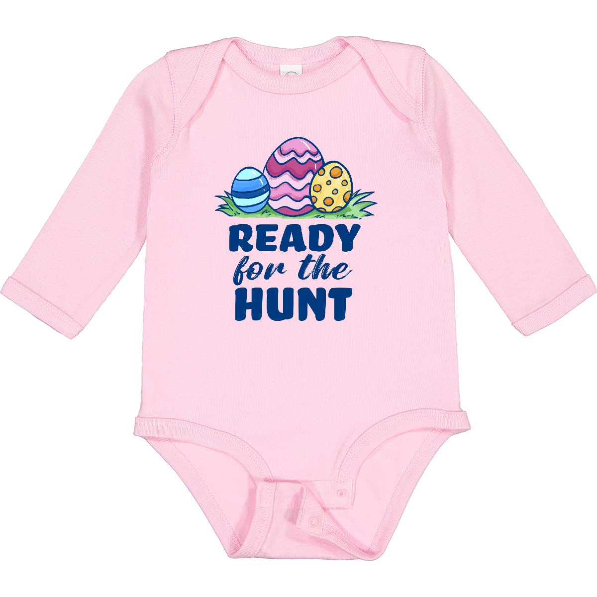 Easter Egg Hunt Pastel Baby Creeper - Long Sleeve Outfit for Spring
