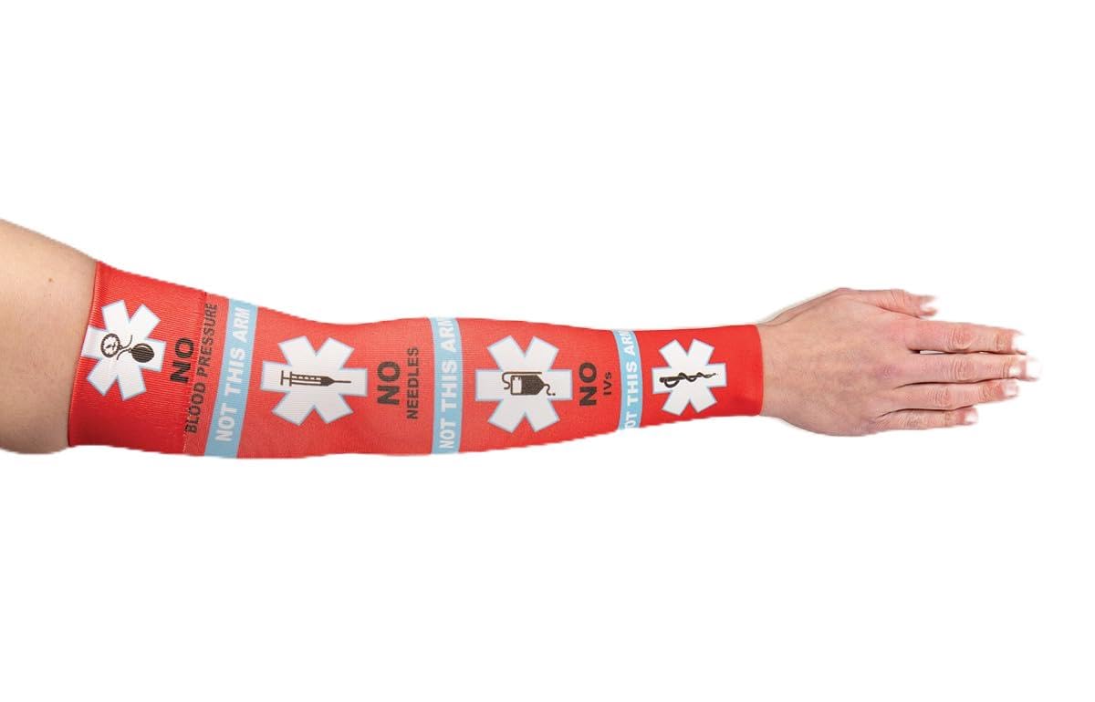 Alert Medical Graduated Compression Arm Sleeve for Lymphedema - Doctor Recommended Arm Compression Sleeves for Swelling, Edema & Post-Surgery Recovery - Perfect for Daily Wear, Sports & Medical Therapy