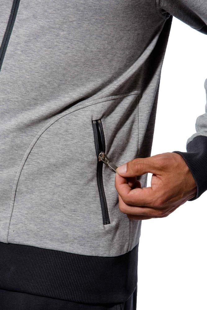 Men's Casual Loungewear Set - Light Gray Hoodie & Jogger Pants for Home, Gym & Outdoor Comfort | Morgenstern