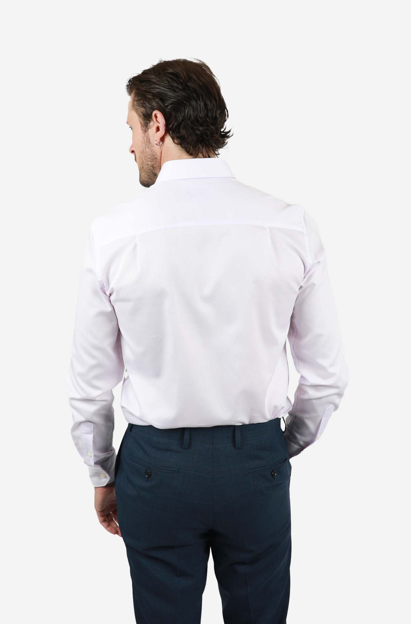 Stylish Blush Micro Check Shirt for Men - Slim Fit Casual Button Down Shirt for Office, Date Night & Spring Outfits