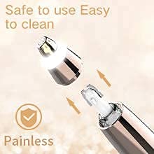 Rose Gold USB Rechargeable Eyebrow Trimmer for Women - Precise Shaping & Grooming - Perfect for Home, Travel & Salon Use