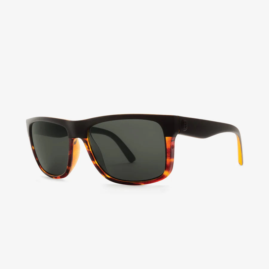Electric Swingarm XL Men's Polarized Sunglasses - Darkside Tortoise/Grey Lens - UV Protection for Driving, Fishing & Outdoor Activities