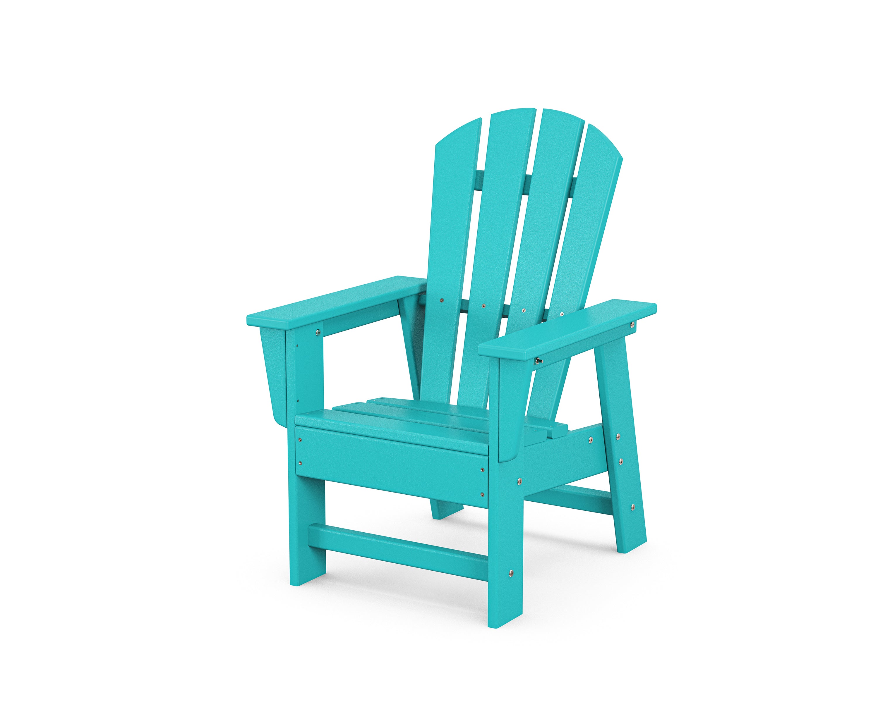 POLYWOOD Kids Adirondack Chair - Durable Outdoor Plastic Chair for Children, Perfect for Backyard, Patio, and Garden Playtime