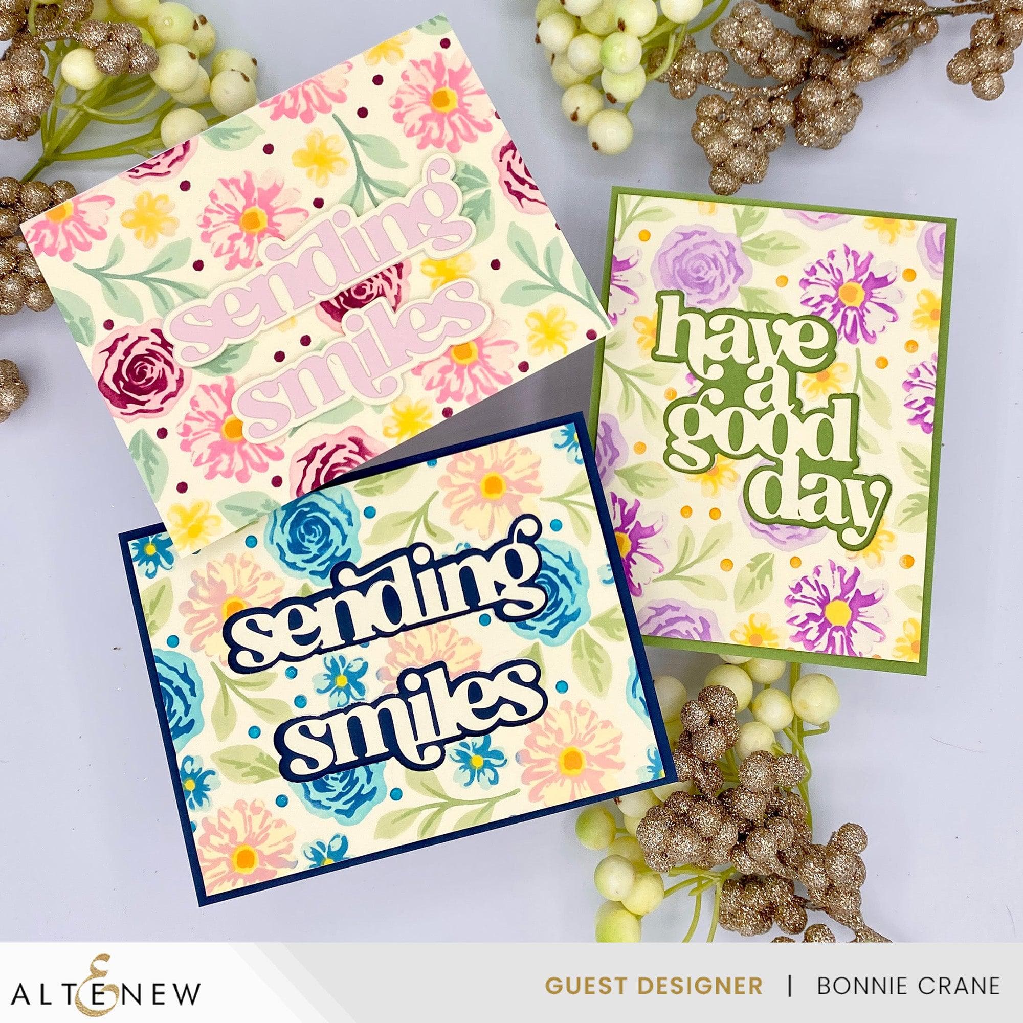 Floral Radiance Layering Stencil Set (4 in 1) - DIY Scrapbooking, Card Making & Home Decor Craft Supplies for Creative Projects