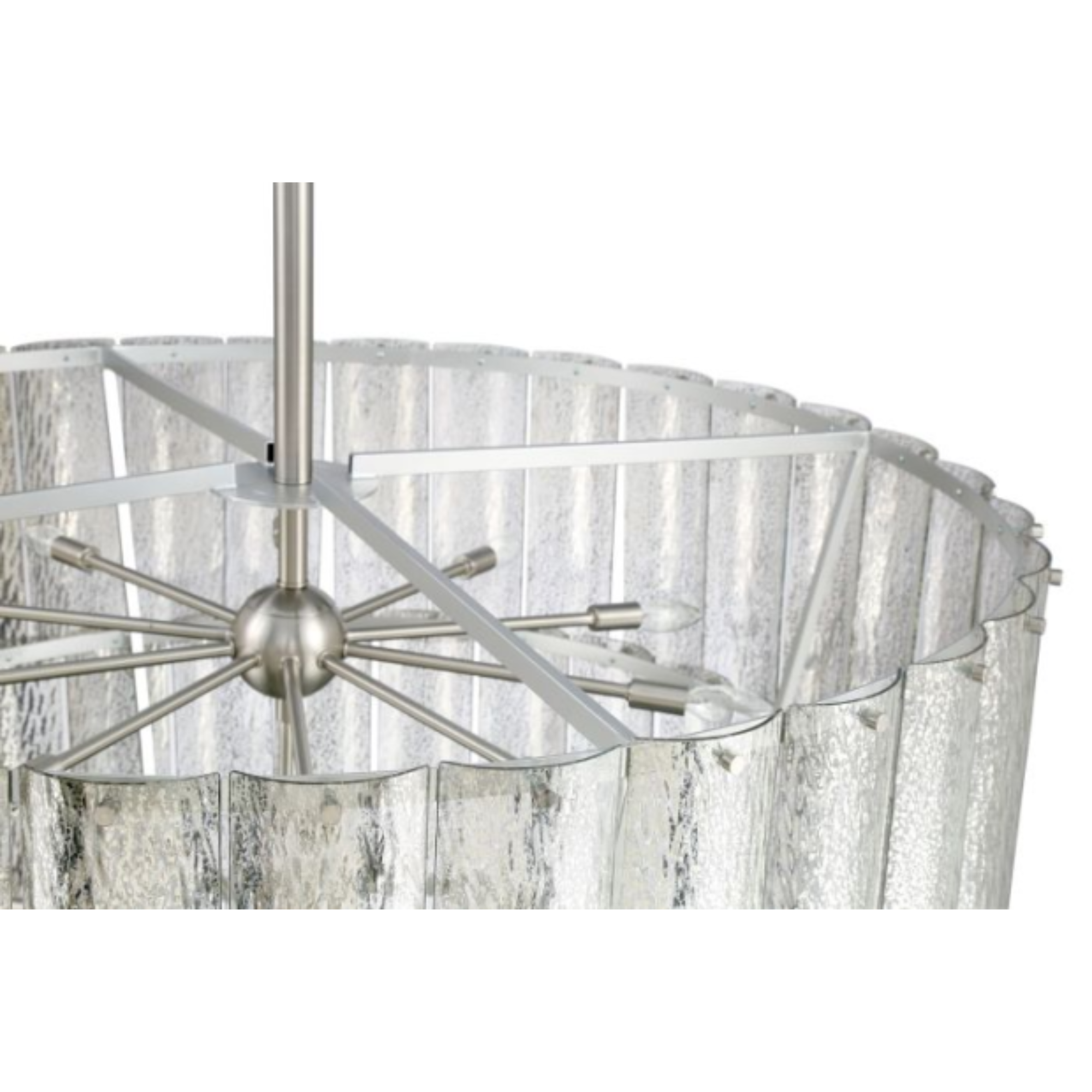 Craftmade Museo 28-Light Chandelier in Brushed Polished Nickel - Elegant Dining Room & Foyer Lighting Fixture for Modern Homes