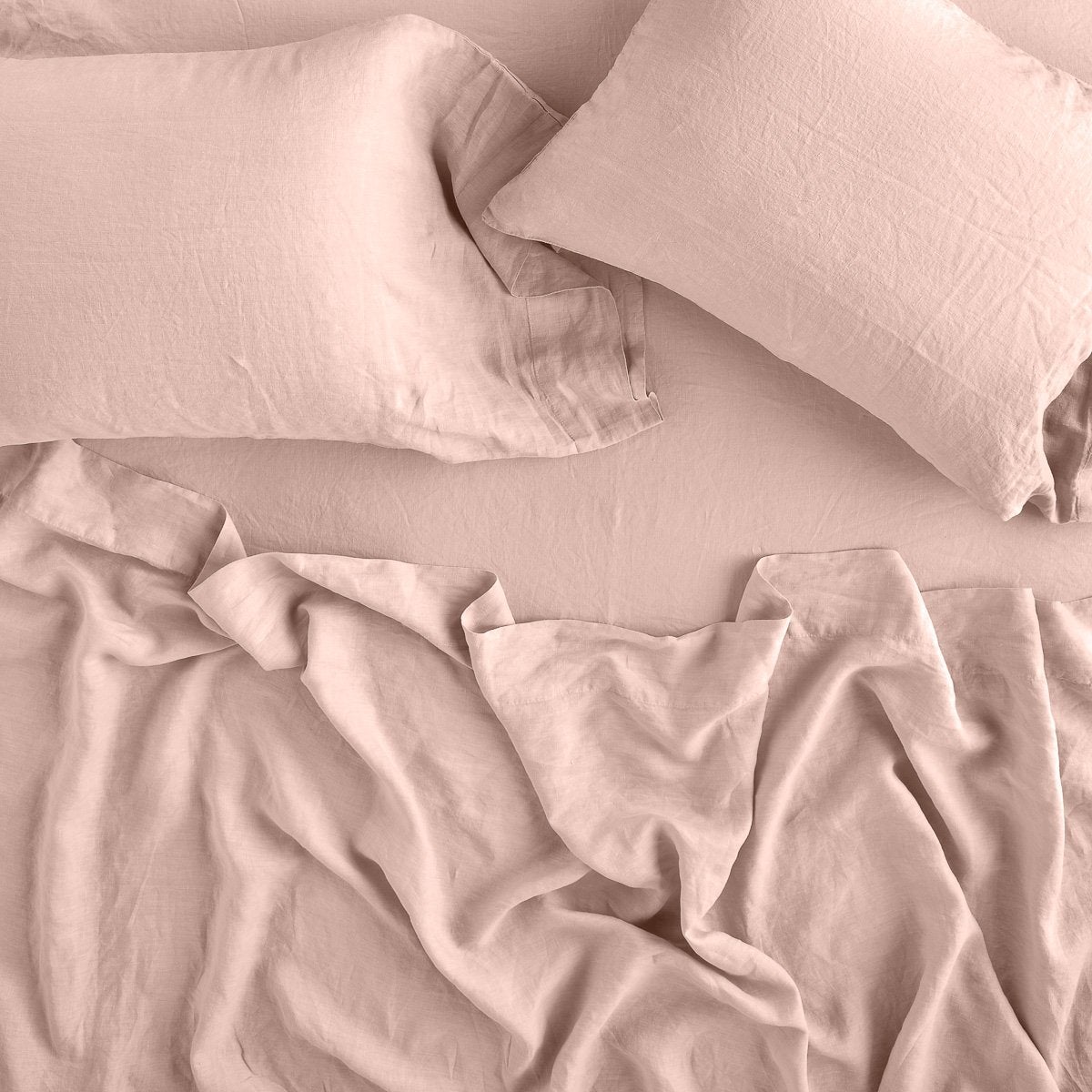 Premium 100% Organic Linen Flat Sheet - Queen Size, Breathable & Soft Bedding for Comfortable Sleep - Perfect for Home, Hotel, and Airbnb Use