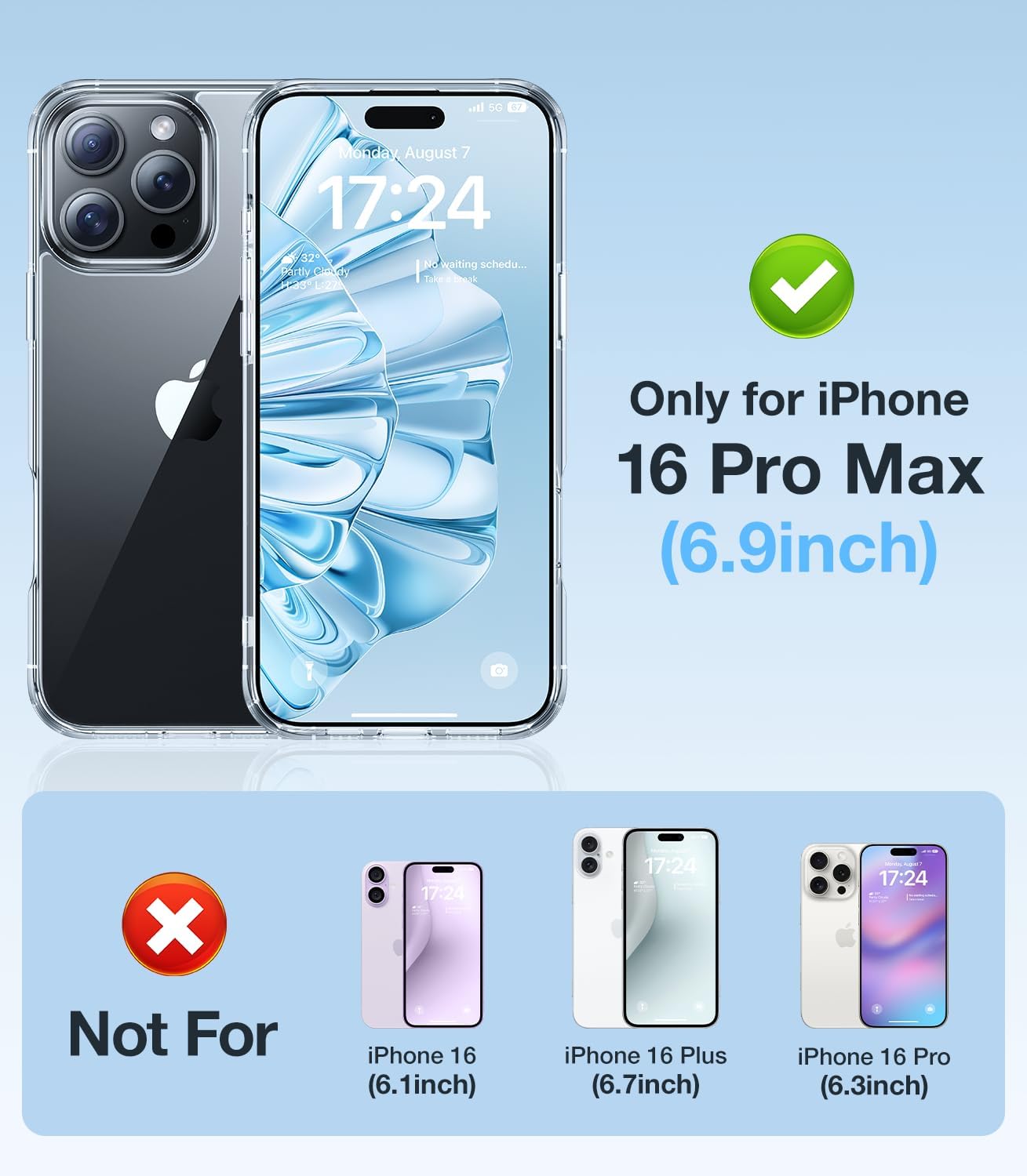 iPhone 16 Pro Case - Ultra Slim 6.3
