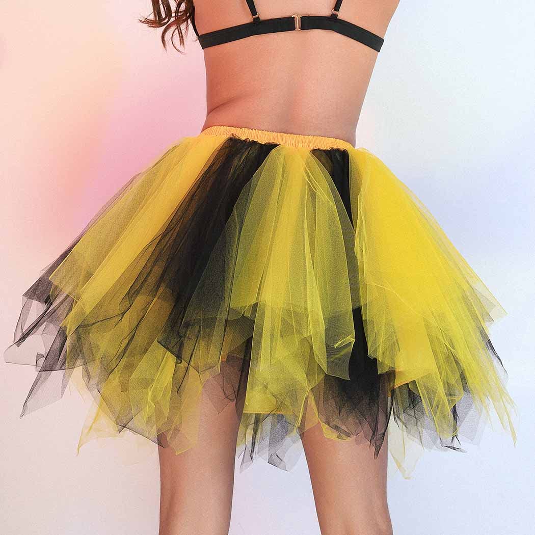 Layered Tulle Tutu Skirt for Women & Girls - Ballet Dance Skirt, Festival Costume, Photo Shoot & Party Wear - Soft Flowy Layered Skirt for Performances, Dress Up & Special Occasions