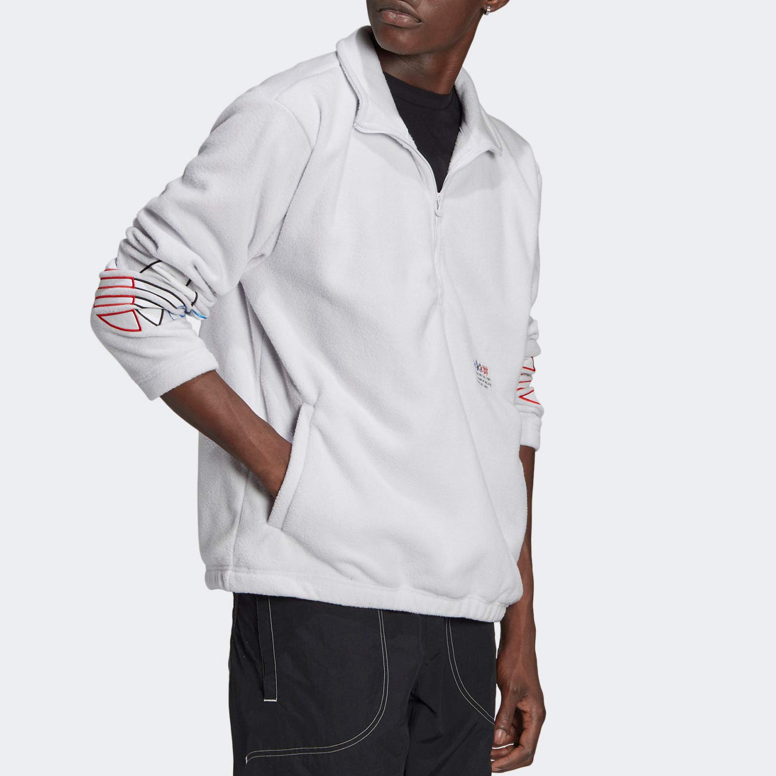 adidas Men's Half Zip Hoodie - Lightweight Fleece Pullover for Running, Gym & Casual Wear | Comfortable & Stylish Athletic Jacket