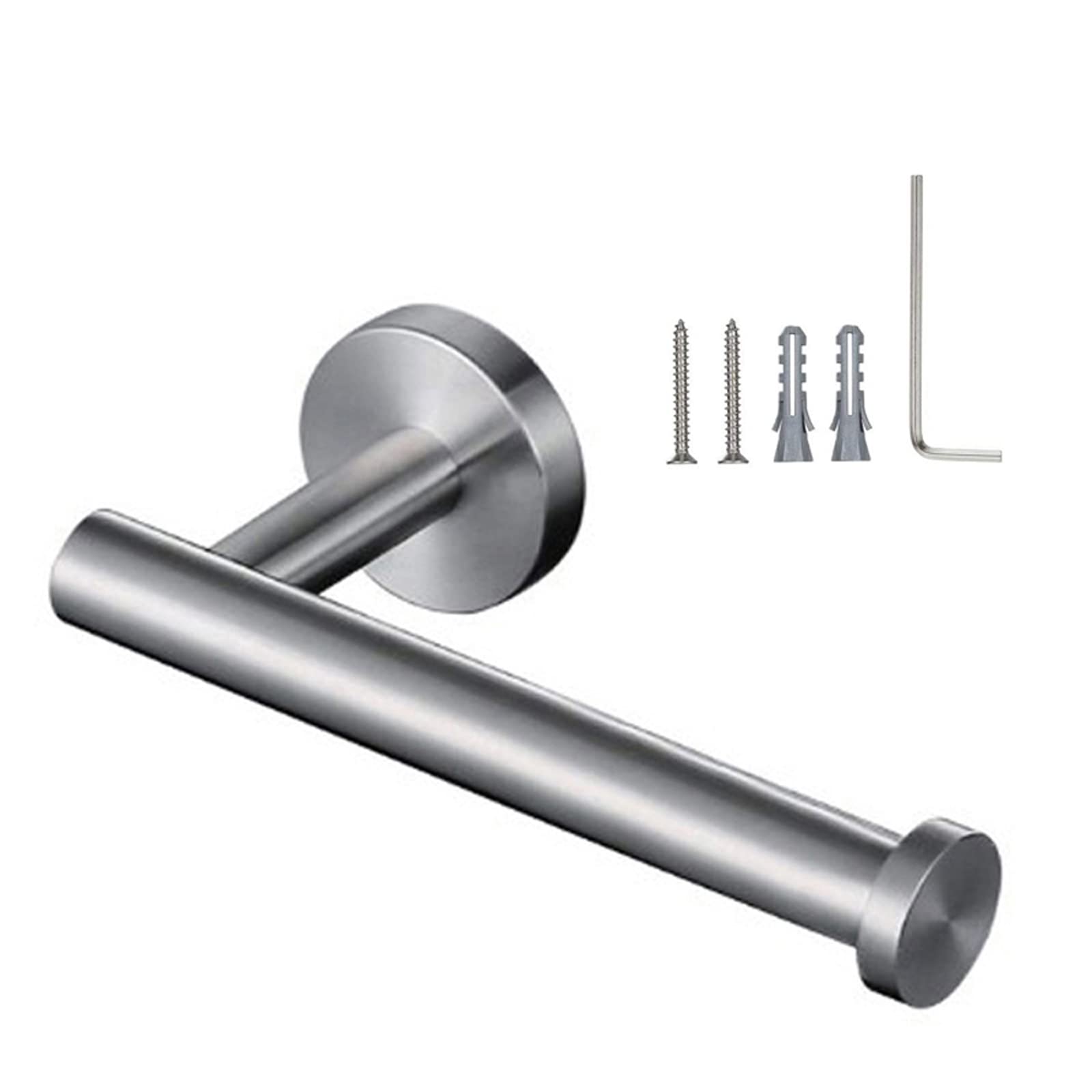 Oersitor Paper Towel Holder - Brushed Nickel Wall Mount & Under Cabinet Kitchen Paper Towel Dispenser, Stainless Steel Bathroom Toilet Paper Holder (Silver) - Perfect for Kitchen, Bathroom & Office Organization