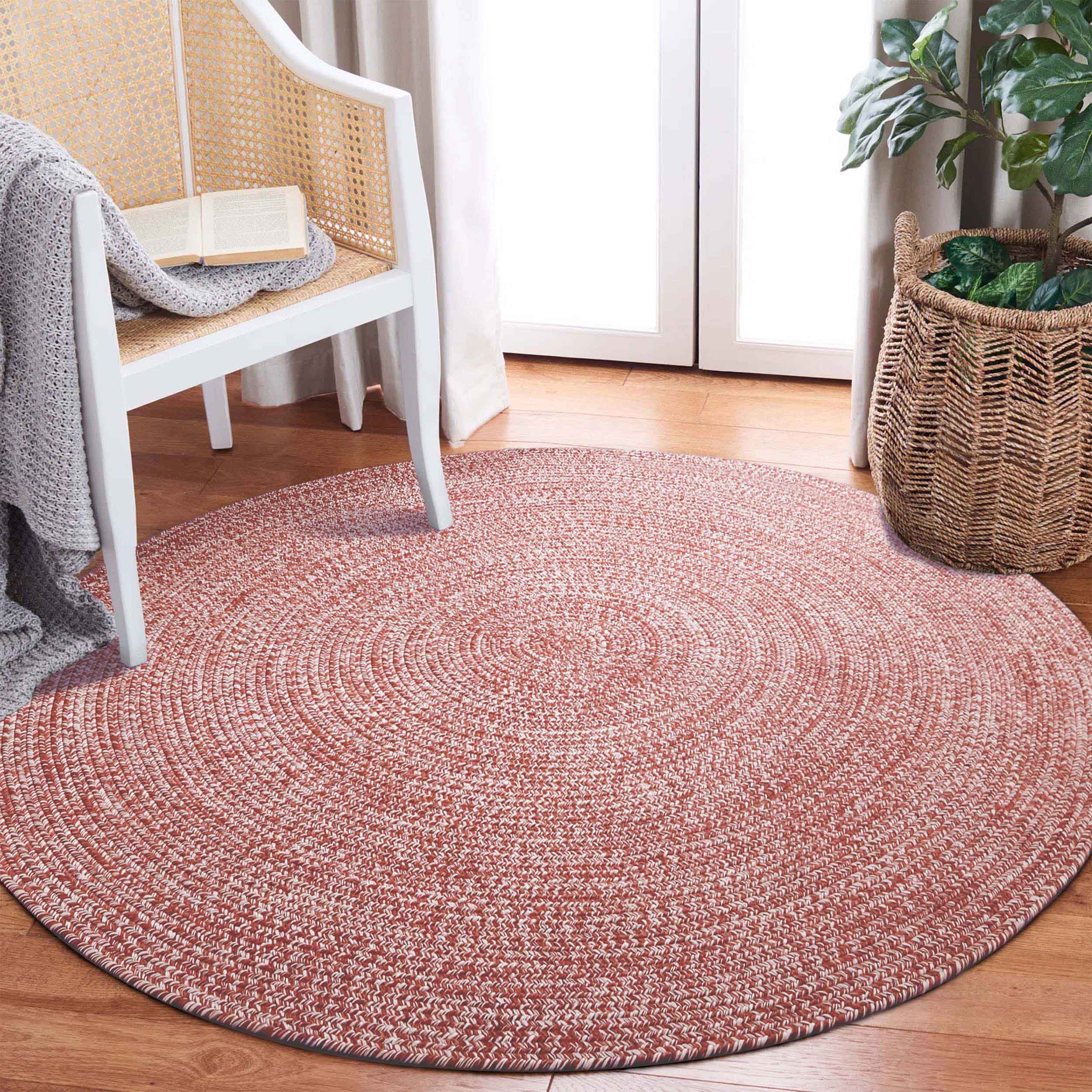 Reversible Braided Area Rug - 2-Tone Indoor/Outdoor Rug for Living Room, Bedroom, Patio & Deck - Non-Slip Durable Floor Mat for Home Decor