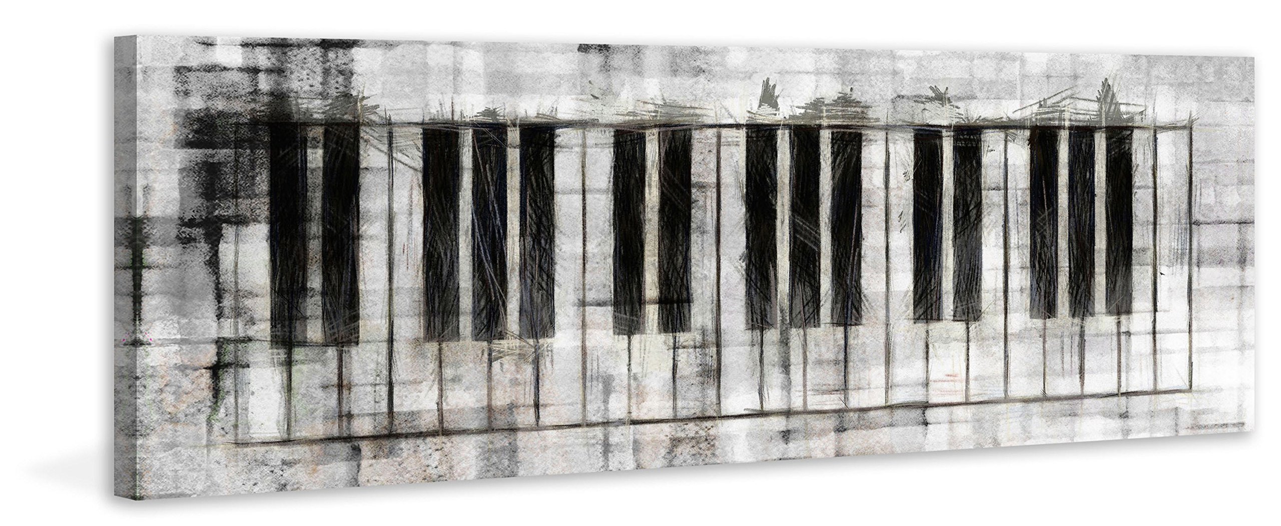 Stylish Marmont Hill Keyboard Wall Art - 60x20 Inches - Perfect for Home, Office & Music Studio Decor
