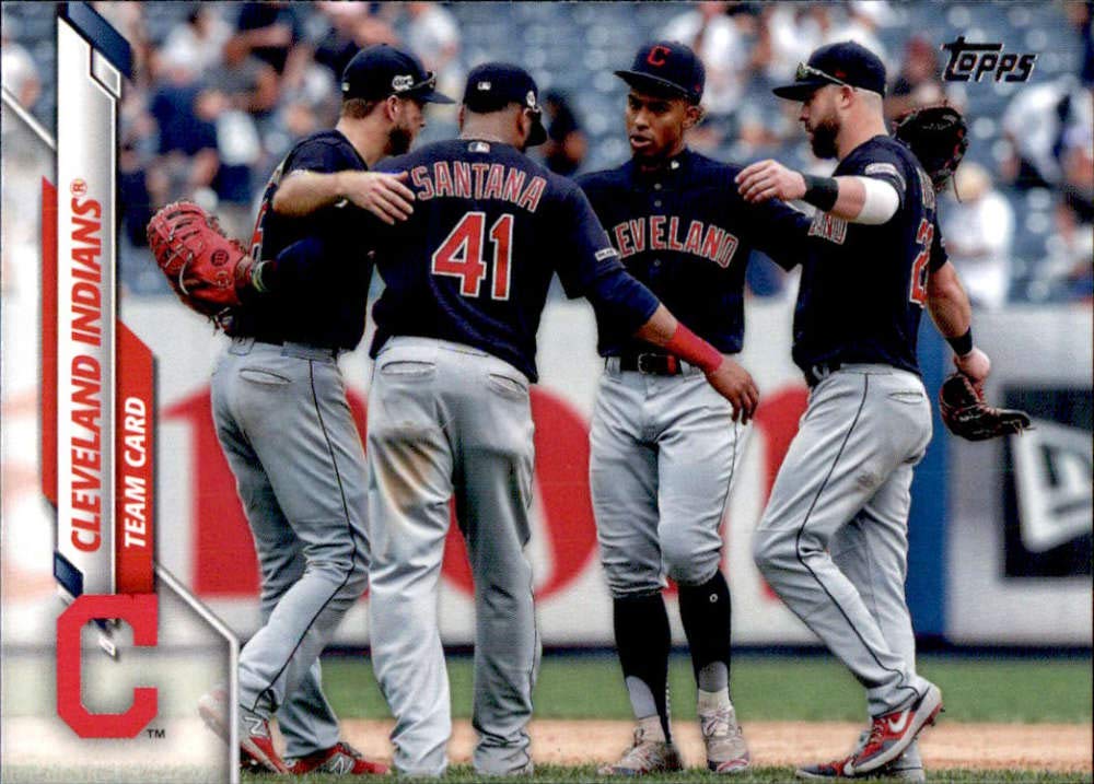 2020 Topps #65 Cleveland Indians Team Card - Vintage Baseball Trading Card for Collectors & Fans - Perfect for Sports Memorabilia Displays & Gift Giving