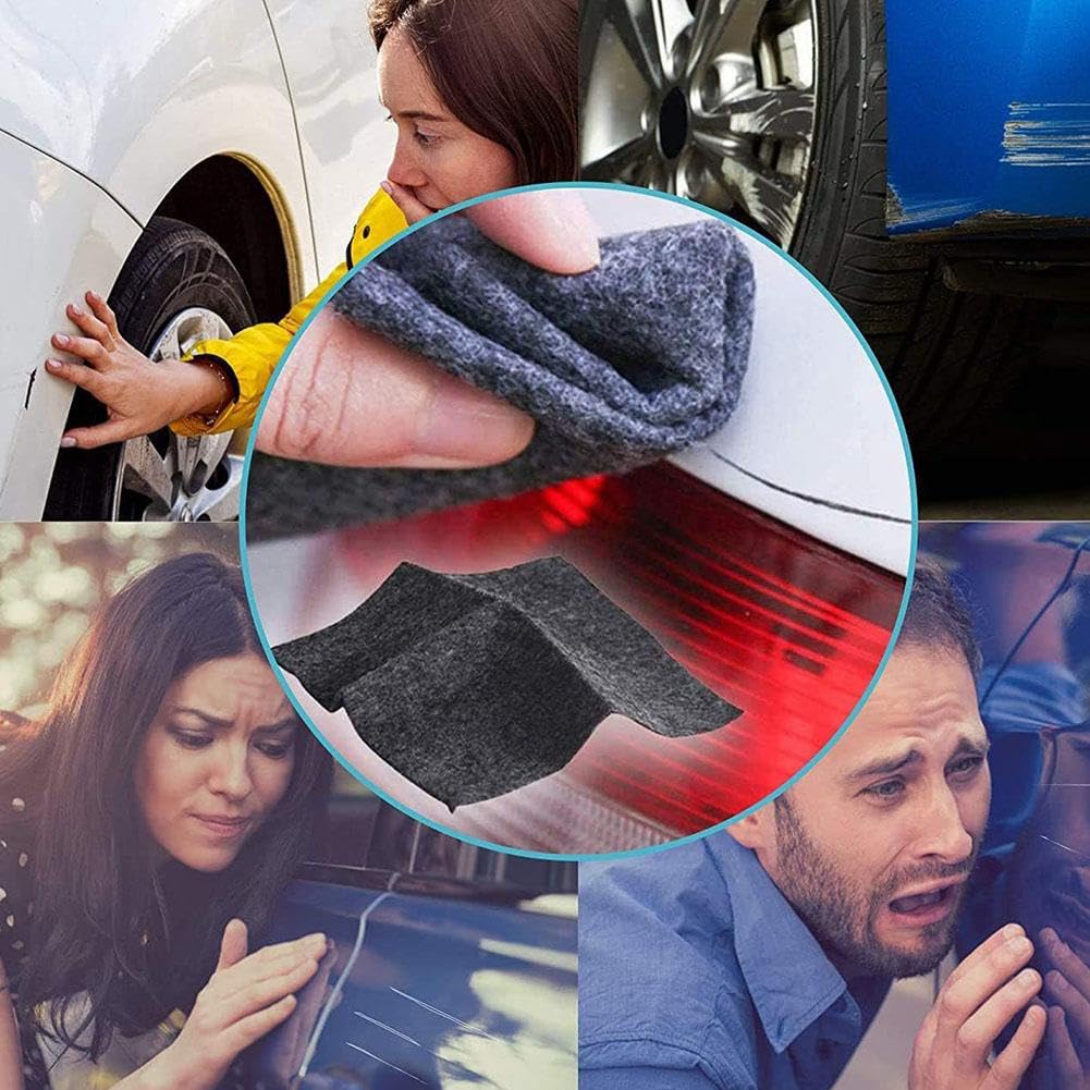 Nano Sparkle Cleaning Cloth & Car Scratch Remover Kit - 5pcs 4x4in Microfiber Cloths for Vehicle Paint Scratch Repair, Deep Scratch Removal & Car Detailing - Perfect for Auto Body Repair, DIY Car Care & Professional Detailing