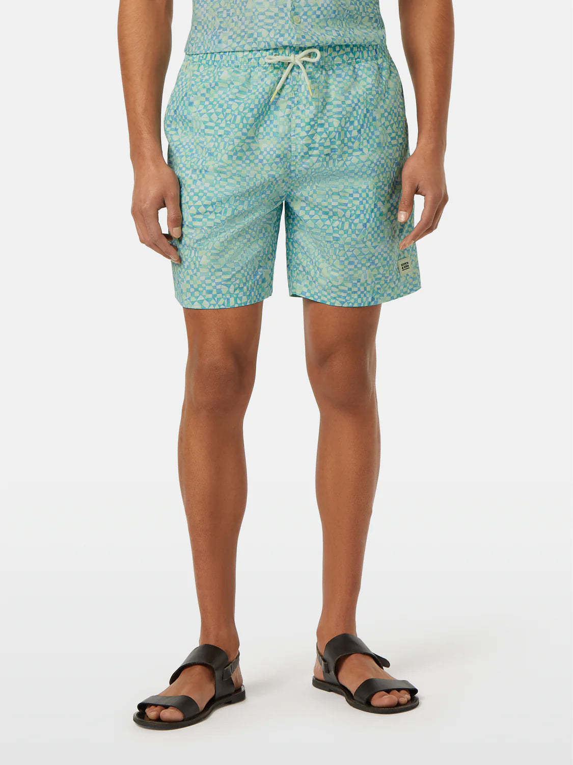 SCOTCH & SODA Women's Mini Printed Mid-Length Swim Shorts - Stylish Beachwear for Swimming, Vacation & Summer Outfits