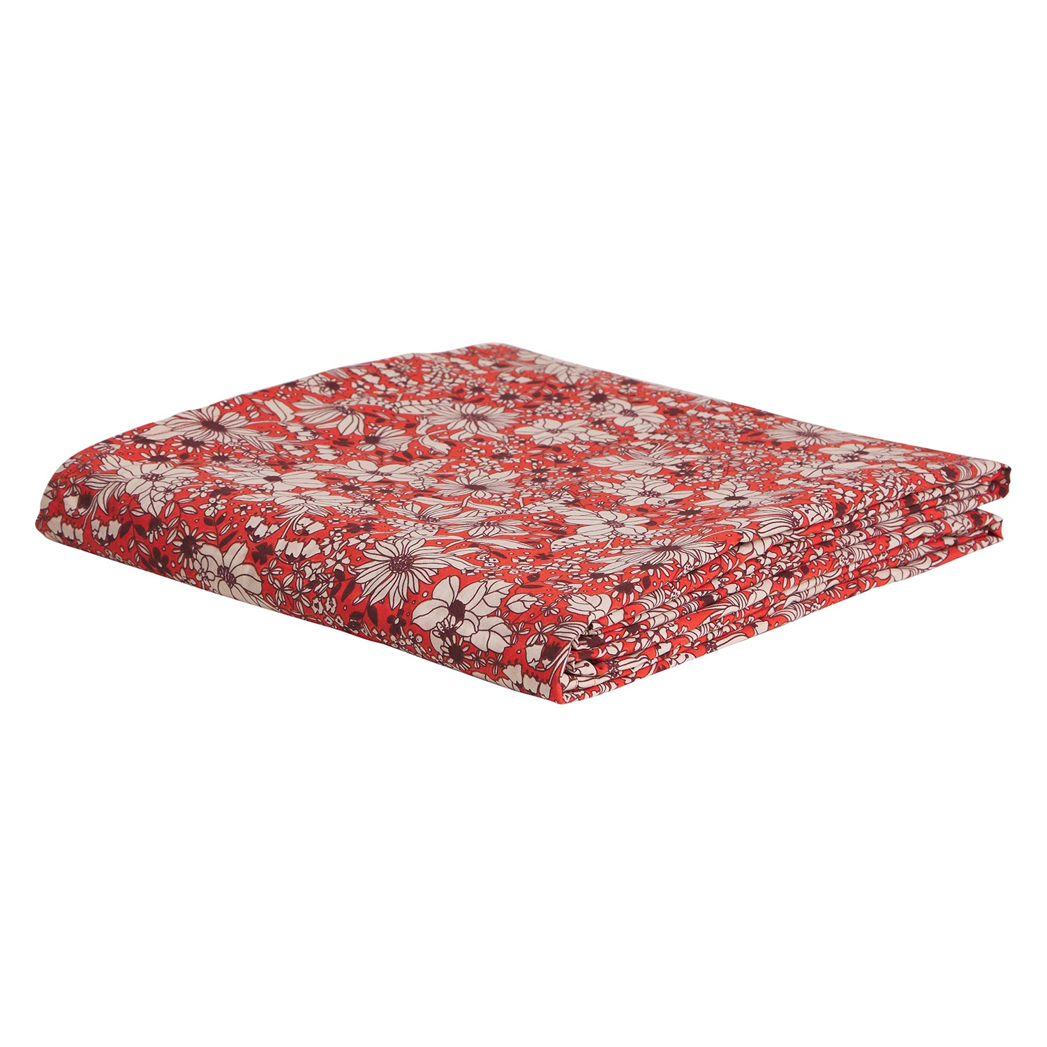 Evette 100% Cotton Bed Sheets - Soft & Breathable Scarlet Red Queen Size - Perfect for Cozy Nights & Guest Room Comfort