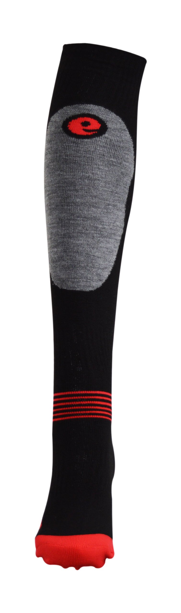 High-Performance Ski Socks for Men - Shin Protection Thermal Winter Socks (2 Pairs, US 5-8) - Perfect for Skiing, Snowboarding & Cold Weather Outdoor Activities
