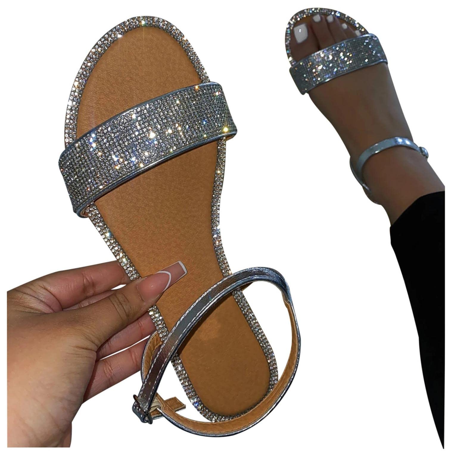 Gibobby Women's Espadrilles Sandals - Comfortable Flat & Wedge Platform Sandals for Summer | Open Toe Casual Shoes for Beach, Vacation & Everyday Wear