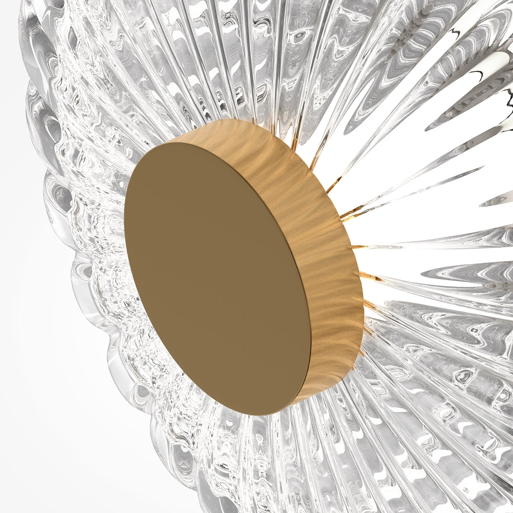 Amulet LED Wall Lamp - Gold Finish Modern Sconce for Bedroom, Living Room & Hallway Lighting