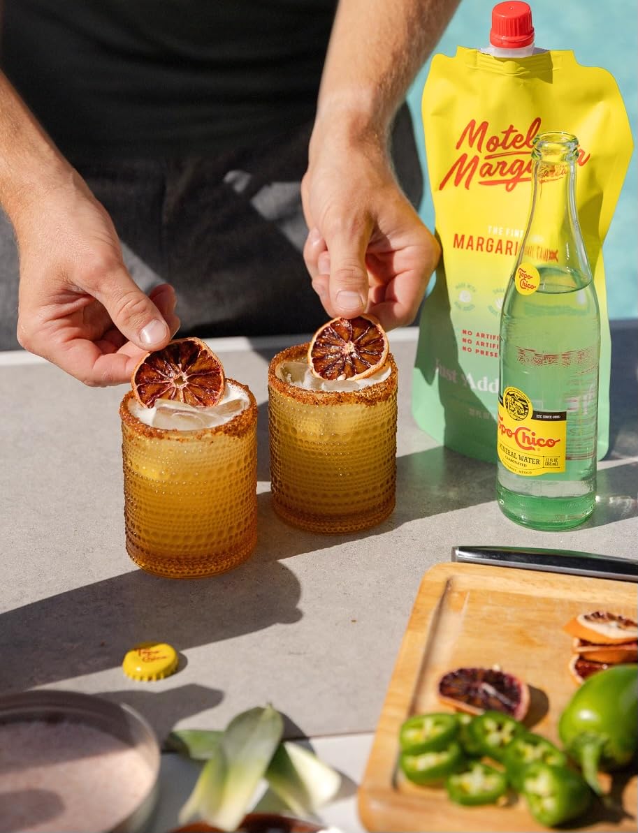 Motel Margarita Preservative-Free Margarita Mix - Vegan, Non-GMO, Dairy Free, Gluten Free, No Artificial Colors (32oz Pouch) - Perfect for Cocktails, Parties & Home Bars