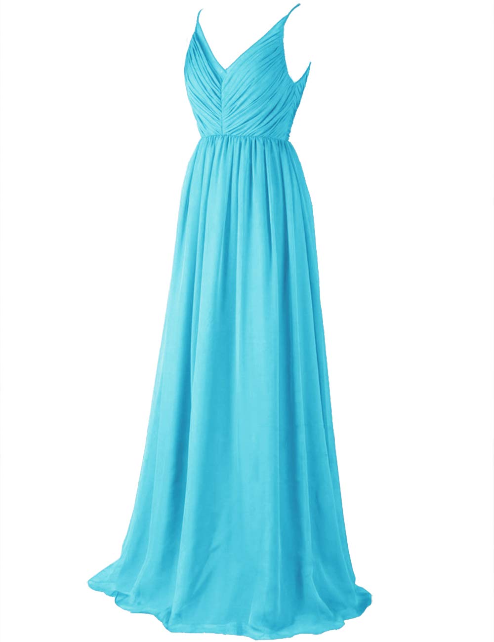 JAEDEN Elegant Chiffon Bridesmaid Dress - V-Neck Long Prom Gown for Weddings, Parties & Formal Events | Perfect for Bridesmaids, Evening Galas & Special Occasions