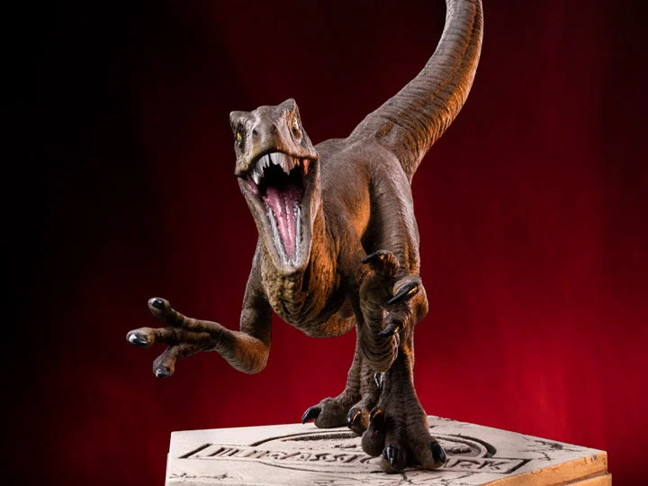 Jurassic Park Velociraptor Statue - Premium Dinosaur Collectible Figure for Movie Fans, Home Decor & Gift Ideas