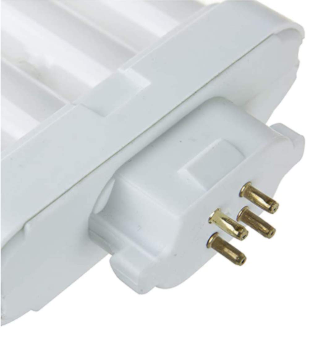 Lumenivo 27W 6500K FML Fluorescent Bulb Replacement - 4 Prong Plug-in Daylight CFL Grow Light (2 Pack) - Perfect for Reading Lamps, Small Floor Lights, and Indoor Plant Growth