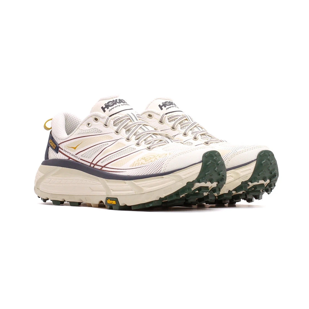 HOKA ONE ONE MAFATE SPEED 2 Trail Running Shoes - Alabaster Oat Milk (Style# 1126851 ALK) for Men & Women | Durable Cushioned Hiking & Outdoor Adventure Footwear