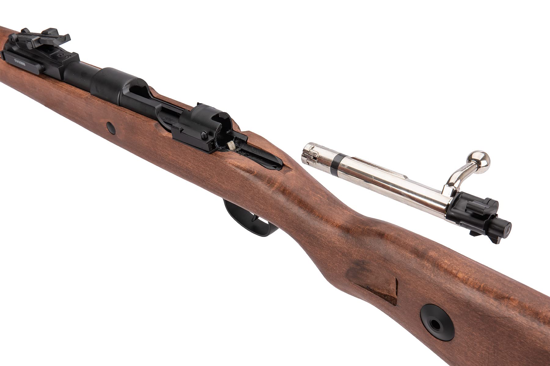 WWII German Kar 98K Airsoft Rifle - Real Wood Stock & Metal Bolt Action - Realistic Replica for Military Enthusiasts & Collectors - Perfect for WWII Reenactments, Airsoft Battles & Display Collections