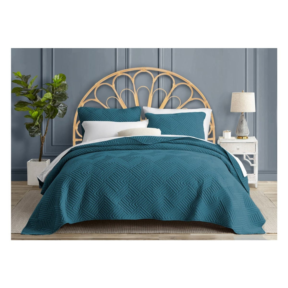 Eco-Friendly Rattan Bed Headboard King Size - Natural Woven Alexis Design for Bedroom Decor & Boho Style Home Furniture