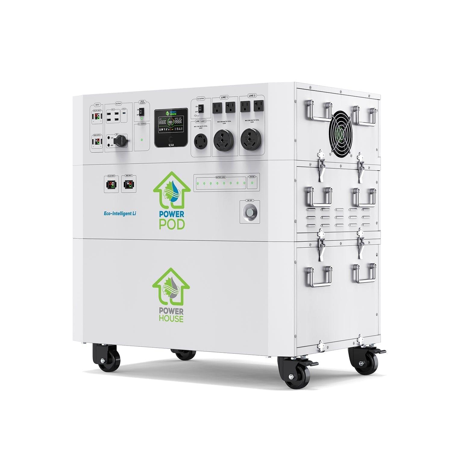 Nature's Generator Powerhouse Hybrid Platinum Plus System - Solar & Wind Powered Backup Generator for Home, RV, Camping & Emergency Use