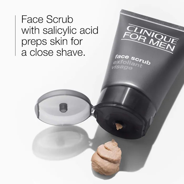 Clinique For Men™ Facial Exfoliator - Gentle Scrub for Smooth Skin | Daily Skincare & Grooming Routine