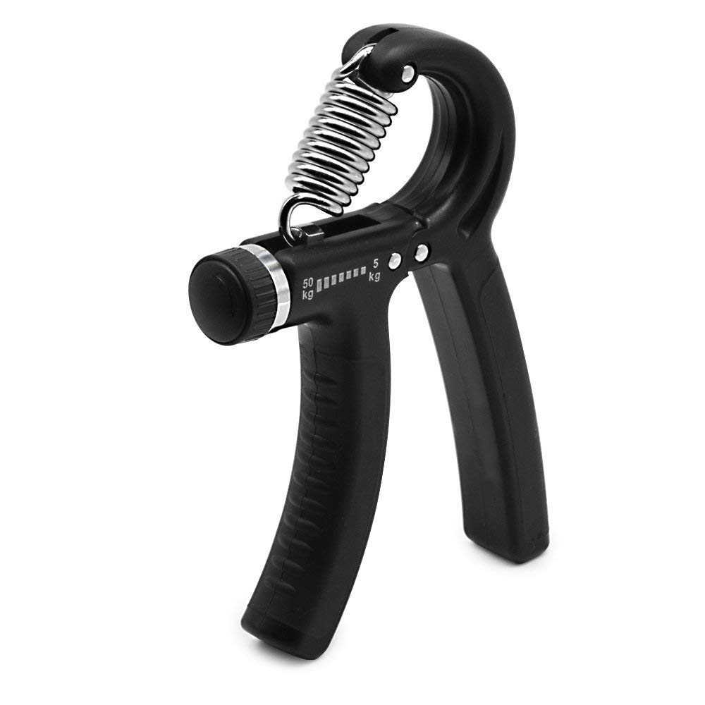 Adjustable Hand Grip Strengthener - Grip Strength Trainer for Wrist & Forearm Workout - Portable Home Gym Equipment for Athletes, Musicians & Office Workers