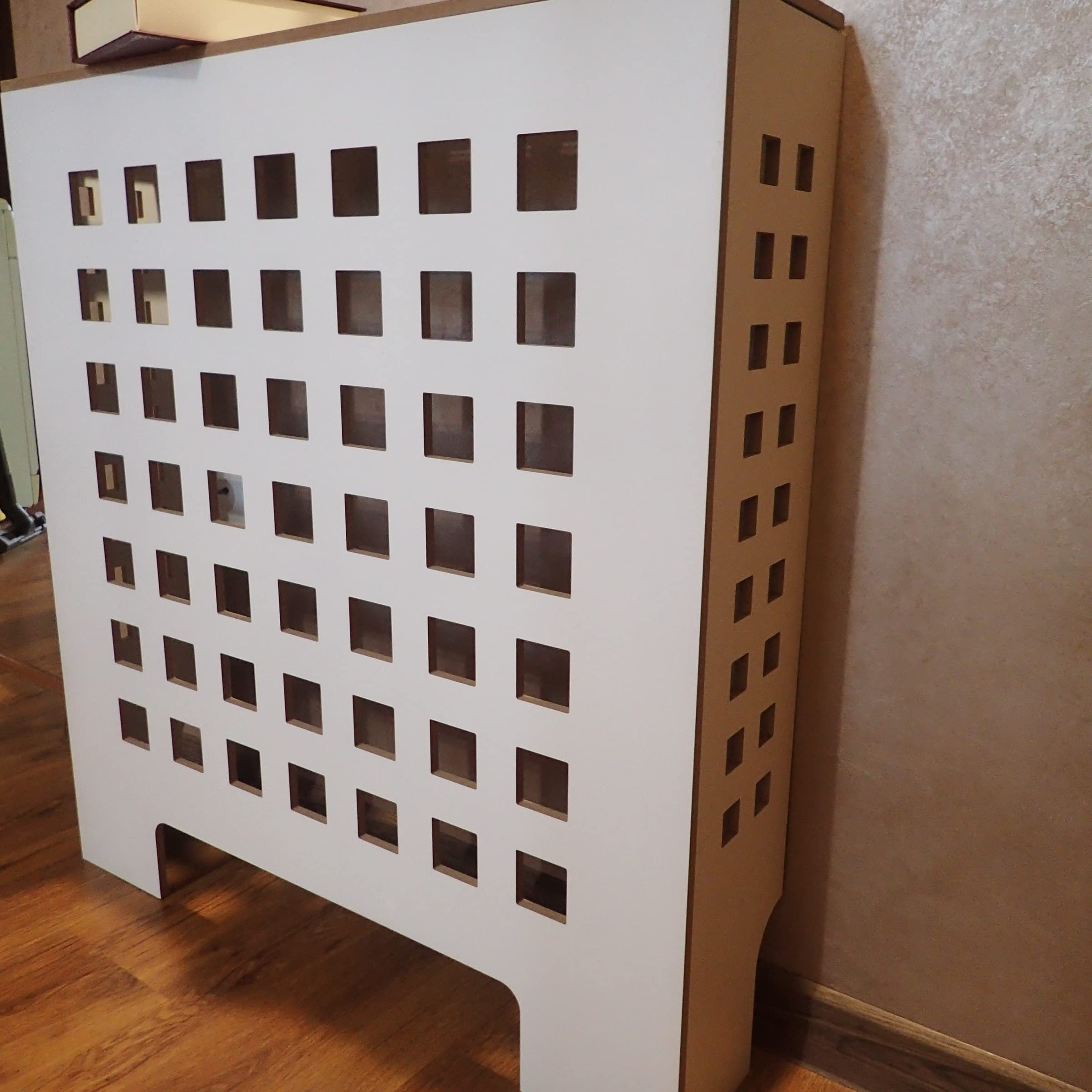 Custom Wooden Radiator Cover - Decorative Heat Shield for Home Heating Units | Perfect for Living Room, Bedroom & Office Decor