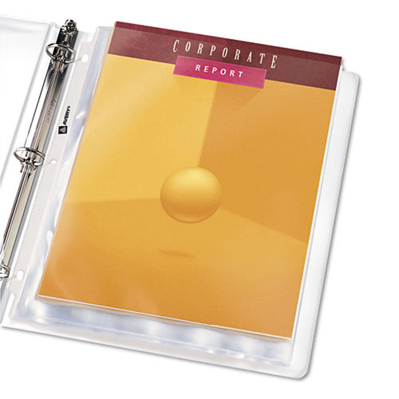 25-Pack Heavyweight Top Load Sheet Protectors - Letter Size, High Capacity, Clear Plastic for Documents & Presentations | Ideal for Office, School & Home Organization