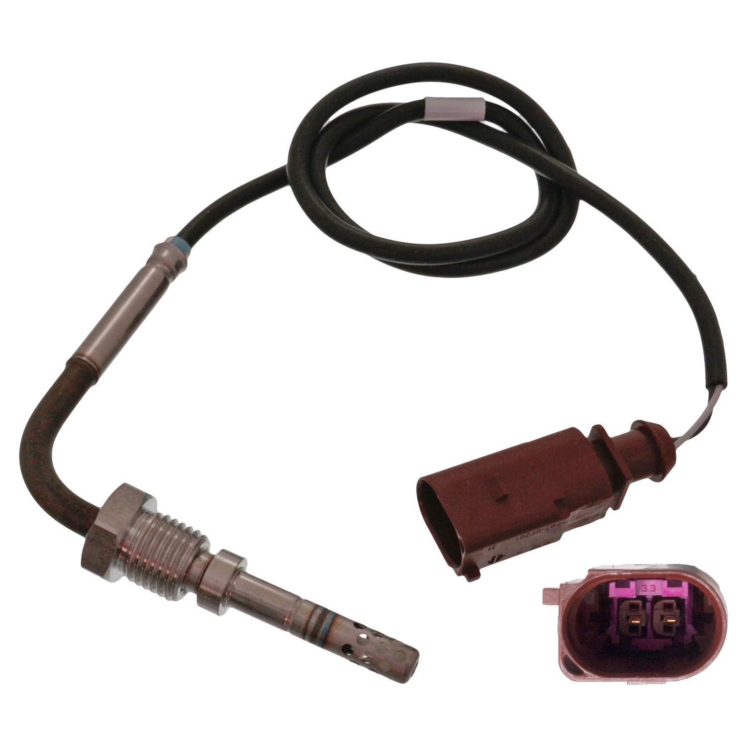 FEBI Exhaust Gas Temperature Sensor Compatible with VW Caddy III, Passat, Touran B6 - 3G906088 | Replacement Part for Improved Engine Performance & Fuel Efficiency