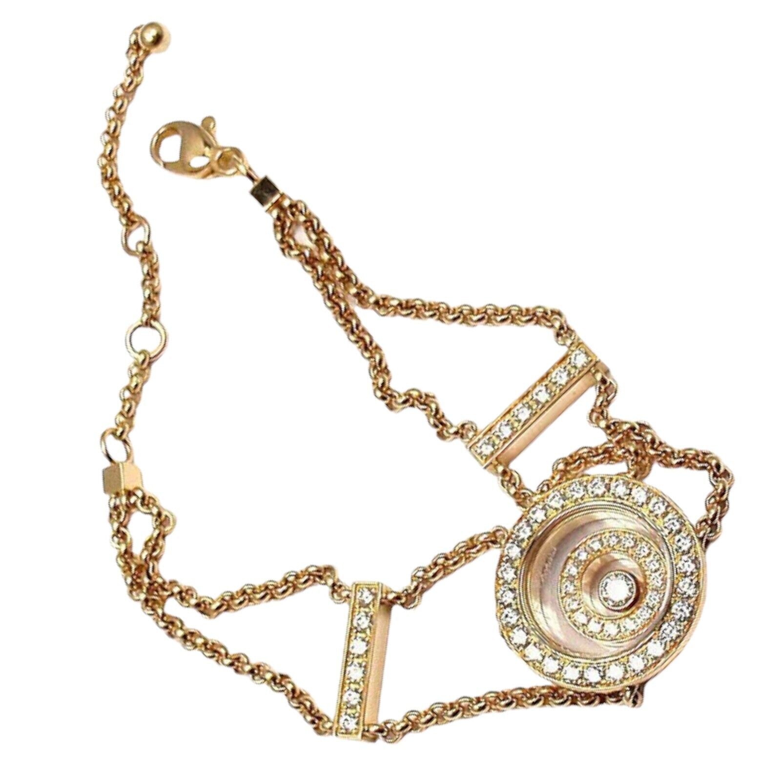 Authentic Chopard Happy Spirit Diamond Chain Bracelet - 18K Gold & 0.50ct Diamonds | Luxury Jewelry Gift for Women | Perfect for Weddings, Anniversaries & Special Occasions
