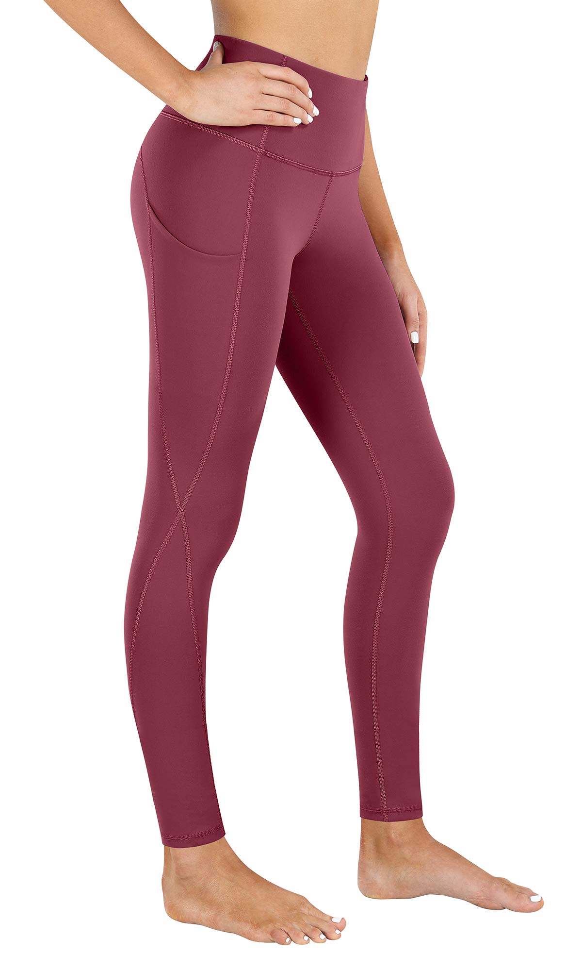 PHISOCKAT High Waist Yoga Pants for Women with Pockets - Tummy Control Workout Leggings - Perfect for Gym, Running & Lounge Wear