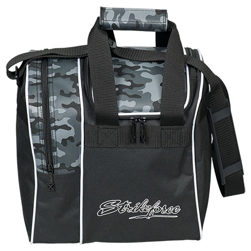 KR Strikeforce Rook Gray Camo Single Bowling Ball Tote Bag - Durable & Lightweight Bowling Accessory for Men & Women - Perfect for League Play, Practice & Tournaments