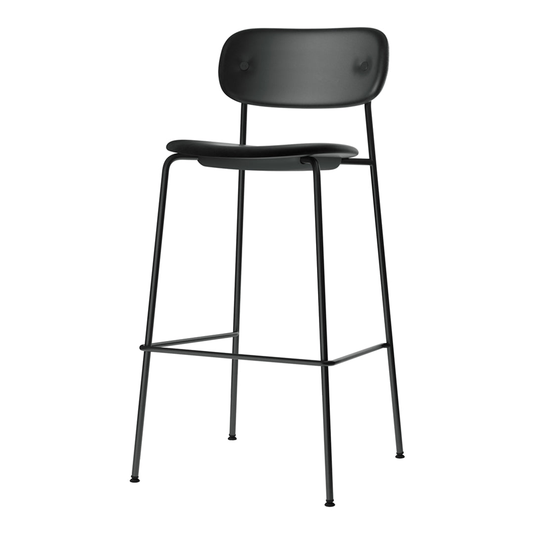 Co Bar Chair - Fully Upholstered Bar Stool with Padded Seat & Backrest | Perfect for Kitchen Islands, Home Bars & Commercial Use