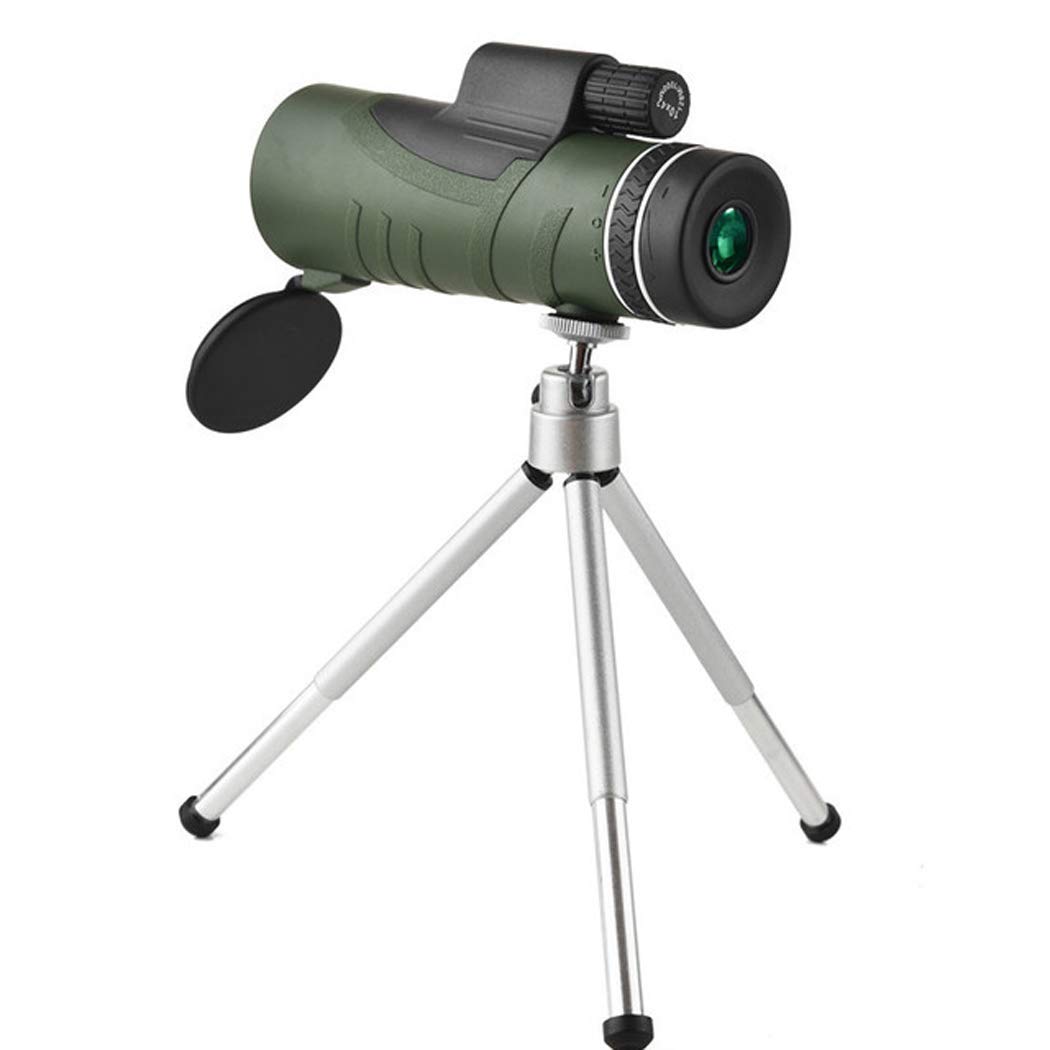 10X42 High Power HD Compact Waterproof Monocular Telescope - Fully Multi-Coated Optical Glass Lens, Smartphone Adapter & Tripod Compatible for Bird Watching, Hunting, Hiking & Outdoor Adventures