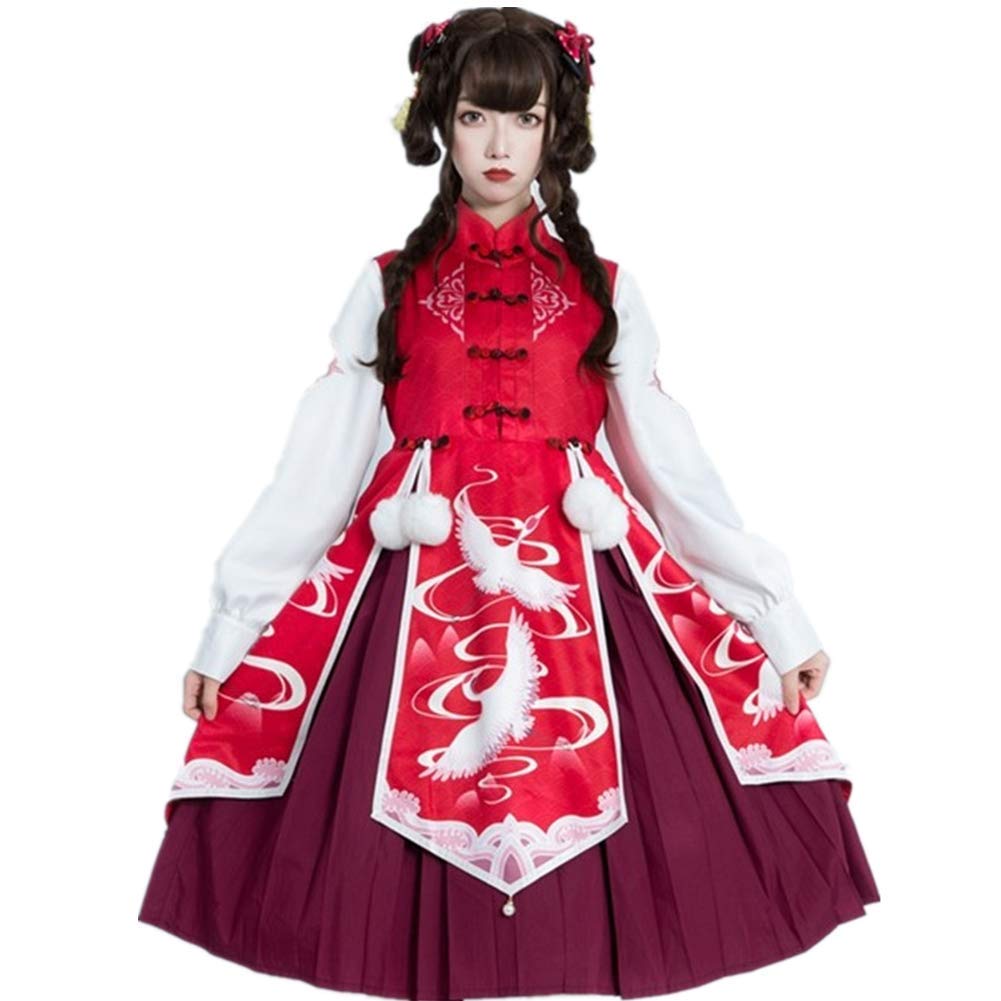 Lolita Daily Dress - Soft Girl Lolita Fashion Dress with Full Jacket for Autumn and Winter | Kawaii Gothic Lolita Outfit for Cosplay, Tea Parties & Special Occasions