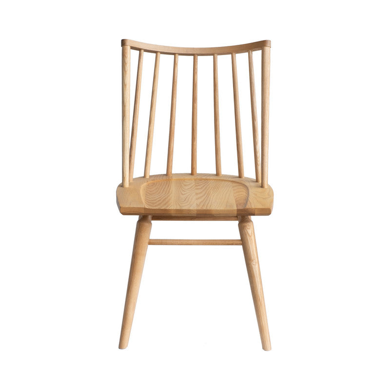 Amalien Natural Wood Dining Chairs Set of 2 - Modern Scandinavian Kitchen Chairs for Dining Room, Breakfast Nook & Home Decor