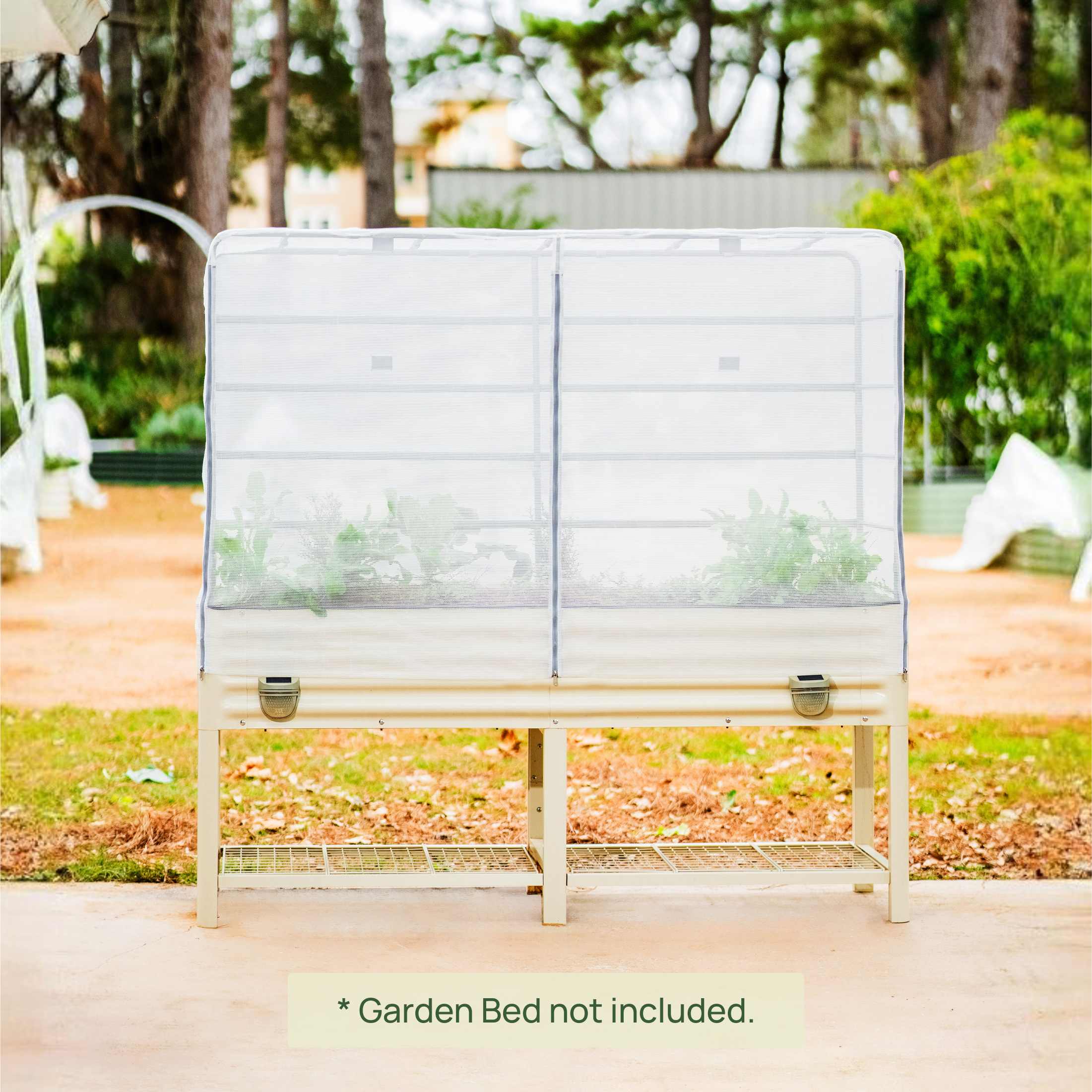 4 in 1 Trellis and Cover System for Raised Garden Beds - Perfect for Plant Support, Pest Protection, and Vertical Gardening in Backyards